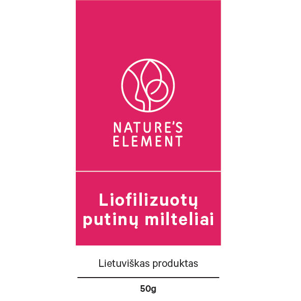 Liofilizuotų putinų milteliai  50 g image 0