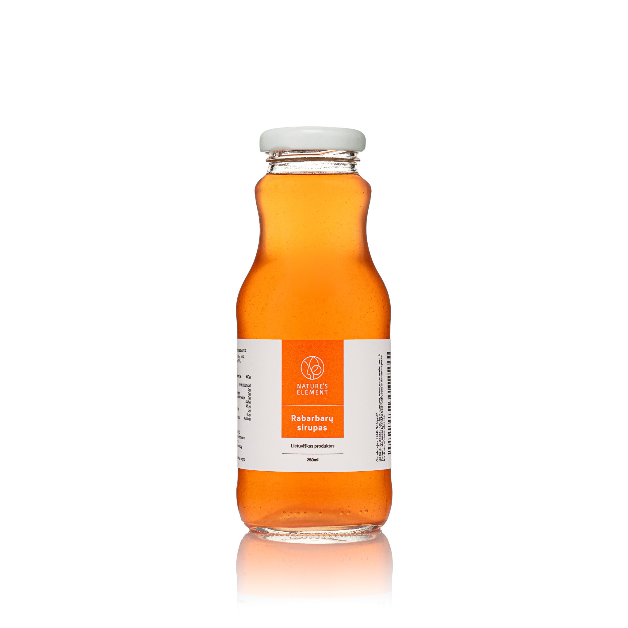 Rabarbarų sirupas  250 ml