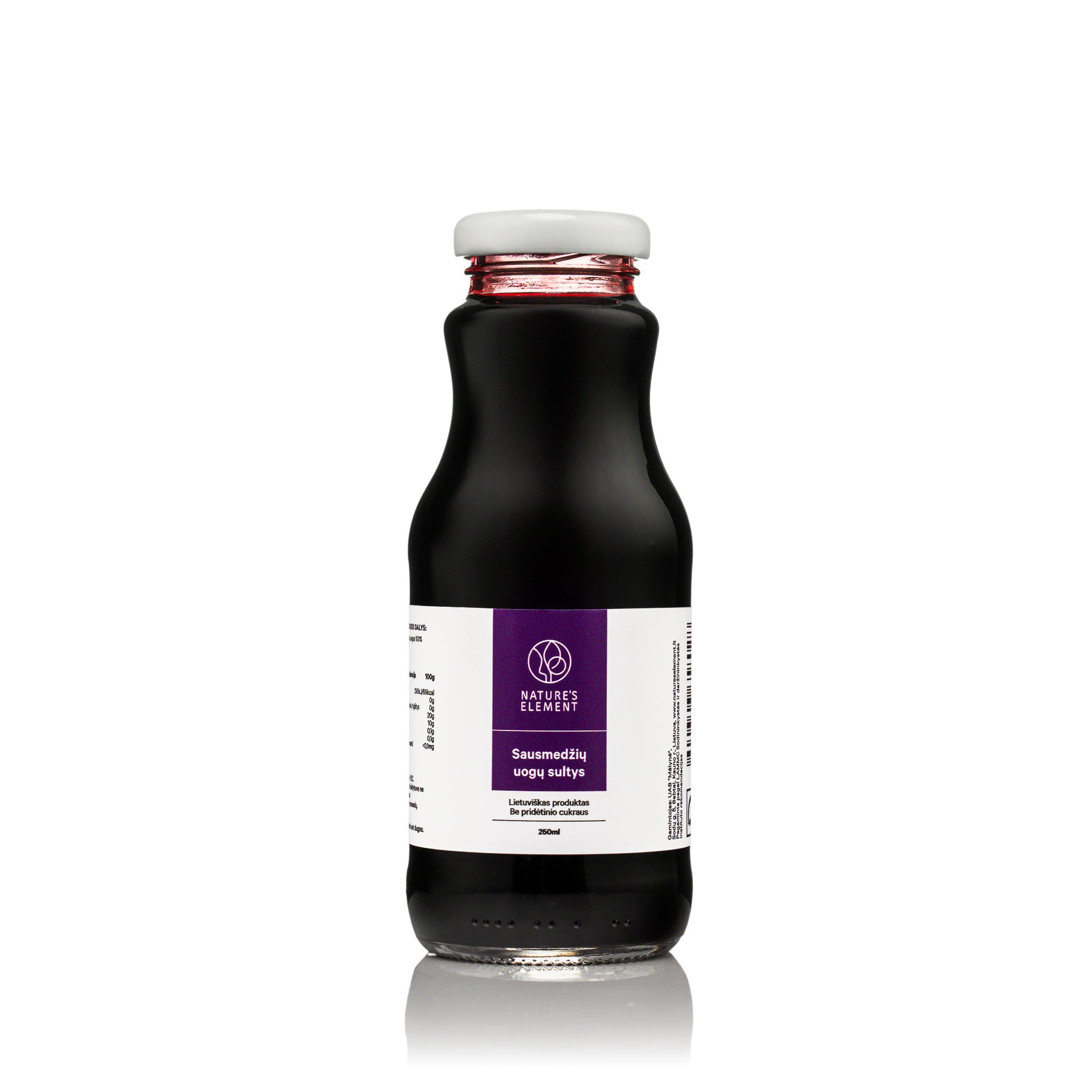 Sausmedžių uogų sultys (be pridėtinio cukraus)  250 ml
